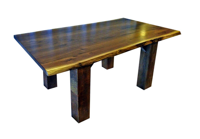 NRF665-TO-W 6' Walnut Top with WSF-LEGKIT-6X6 6x6 Leg Kit_3 (1)