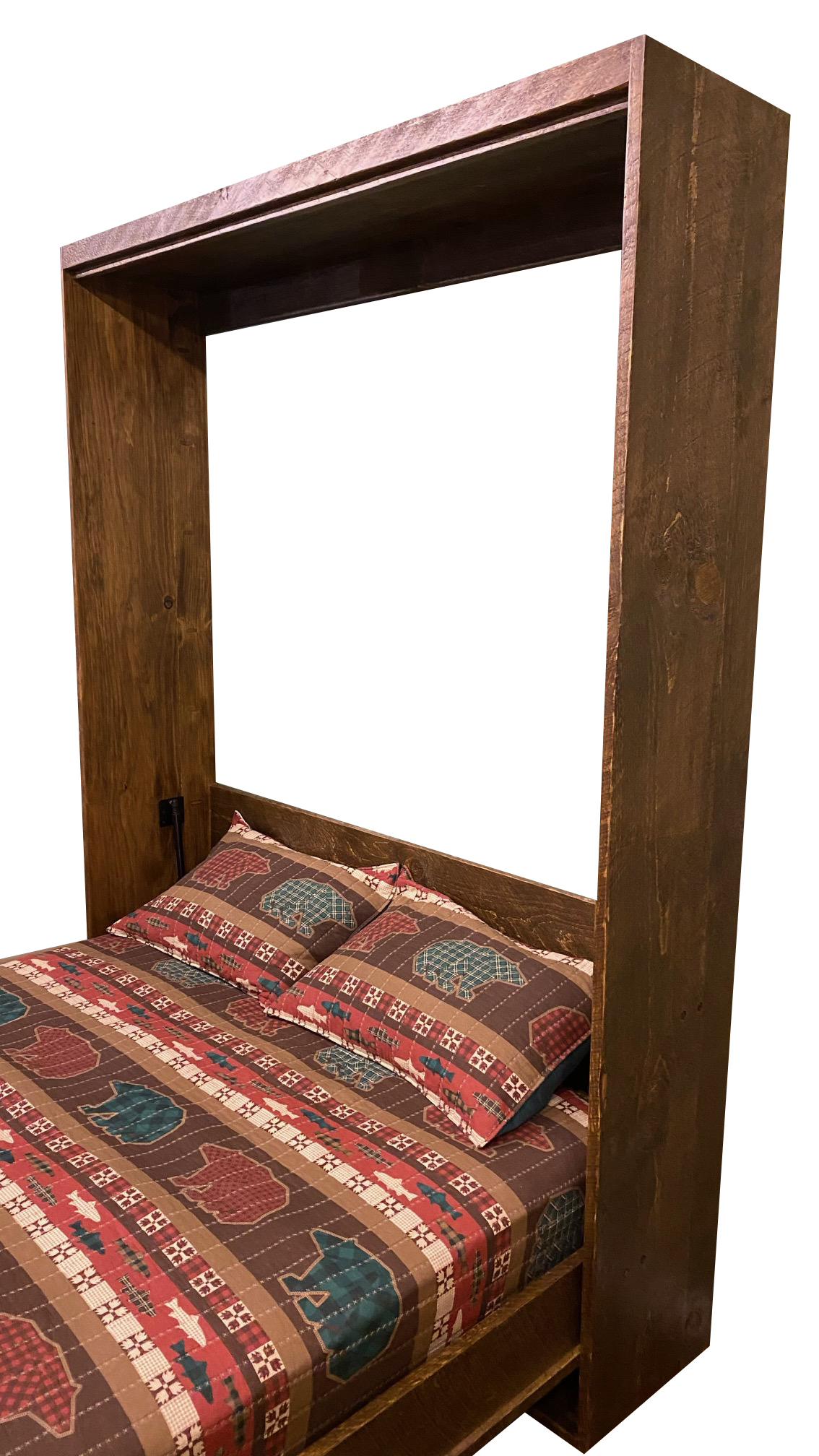 Unfinished wood 2025 murphy bed